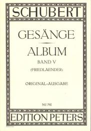 （楽譜・原書）SCHUBERT GESANGE ALBUM BANDⅤ　-ORIGINAL=AUSGABE-（シューベルト歌曲アルバムⅤ　-元版-）