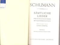 （楽譜・原書）SCHUMANN LIEDER BandⅢ　-Hohe Stimme-（シューマン歌曲集Ⅲ　-高声用-）