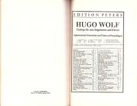 （楽譜・原書）WOLF　BandⅣ -Morike=Lieder- （ヴォルフⅣ　-メーリケ歌曲-）