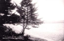 （絵葉書）田澤湖名所　-白濱より大澤方面の風光-　1枚（秋田県）