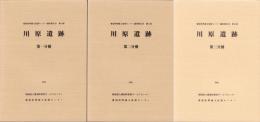 川原遺跡　全3冊一函入　-愛知県埋蔵文化財センター調査報告書 第91集-（愛知県）