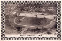 （絵葉書）飛行機上より撮影したる明治神宮外苑競技場　1枚（東京）