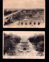 （絵葉書）奉天東陵・奉天鉄路大街　2枚（中国）