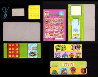 （付録）カードでおはなし　にこにこ、ぷんテレビでんわ/こんなこいるかな　ふしぎキューブパズル/ひみつのアッコちゃんおひなさまかざり他　4点一括　-おともだち平成1年3月号付録-