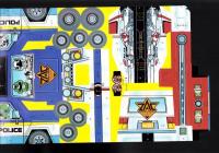 （付録）サイバー・コップはしれ！ザックローダー/ウルトラたいけつとんとんずもう/ひみつのアッコちゃんひなまつりバッグ　3点一括　-たのしい幼稚園平成1年3月号付録-