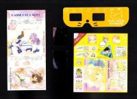 （付録）聖鈴子のニーナのおまじないびな/オリジナル・カセットレーベル/キャピピ御便利シールほか　4点一括　-ちゃお平成１年3月号付録-