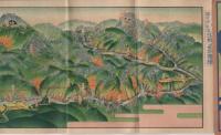 豊川・鳳来寺鉄道沿線名所図絵　内題・豊川鉄道鳳来寺鉄道沿線名所図絵　(鳥瞰図・愛知県)