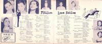 （演劇パンフレット）日劇ミュージックホール　-Million Love Follies-　昭和27年9月