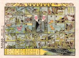 （一枚刷）第五回内国勧業博覧会附属　堺水族館案内記（双六・大阪府）