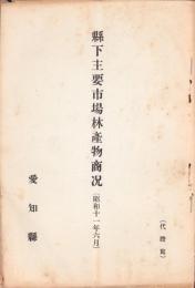 （愛知県）県下主要市場林産物商况　-昭和11年6月-