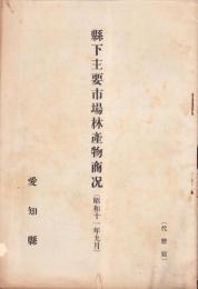 （愛知県）県下主要市場林産物商况　-昭和11年9月-