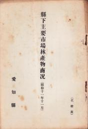 （愛知県）県下主要市場林産物商况　-昭和11年11月-
