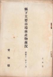 （愛知県）県下主要市場林産物商況　-昭和12年11月-