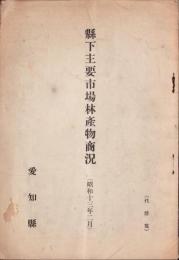 （愛知県）県下主要市場林産物商況　-昭和13年2月-