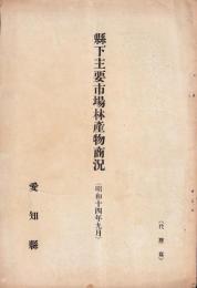 （愛知県）県下主要市場林産物商況　-昭和14年9月-