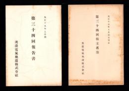 （営業報告書）美濃電気軌道株式会社　第34回報告書　-大正15年上半期-/同株主名簿　2冊一括（岐阜県）