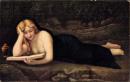 （外国絵葉書）Correggio「Magdalena」（コレッジョ・画「マグダレナ」）1枚