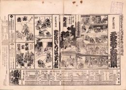 （芝居番付）天衣紛上野風景　-明治41年7月1日-（大阪・角座）