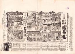 （芝居番付）大岡政談　迷子札　-明治43年10月1日-（大阪・朝日座）