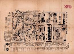 （芝居番付）増補侠艶録　-大正5年1月1日-（大阪・中座）
