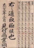 (静岡県)見付商業同志会　各地運賃表　大正3年3月
