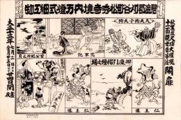 （一枚刷）碧海郡刈谷町松秀寺境内万燈式細工物（愛知県）