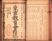 東京教育会雑誌　第1号～10号（合本）