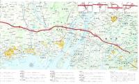 （地図）東名阪自動車道　インターチェンジ周辺案内図　-昭和51年11月-