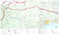 （地図）東名阪自動車道　インターチェンジ周辺案内図　-昭和51年11月-