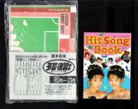 （付録）サッカーシュートゲーム/ミニ四駆ひみつカタログ/アイドルテレカステッカーほか　5点一括　-小学六年生平成1年6月号付録-