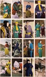 (未裁断メンコ）隠密剣士　-実写版- 16枚シート