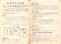 林業標本定価表（標本・種子・苗木商　蜂須賀忠四郎 長野県）