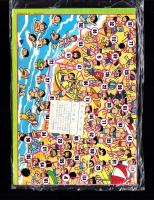 （付録）ミニ四駆ニュータイプカタログ/バッグ型ケースつき人気者名刺カード/追跡ゲームつるピカハゲ丸を探せ　3点一括　-小学五年生昭和63年9月号付録-