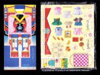 （付録）超獣戦隊ライブマン　はしれライブロボ/シルバニアおうちあそび/つるピカハゲ丸くんのびっくりカメラ他　4点一括　-幼稚園昭和63年10月号付録-