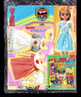 （付録）アンパンマンりったいえあわせ/ターボロボひこうき/リカちゃんおせわびょういん他　4点一括　-幼稚園平成1年7月号付録-