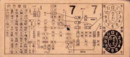 (電車乗換券）名古屋市電乗換券　-昭和10or11年7月7日-