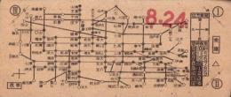 (電車乗換券）名古屋市電乗換券　-昭和15年8月24日-