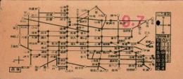 (バス乗換券）名古屋市バス乗継券　-昭和14年9月7日-
