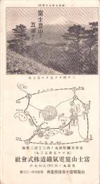 （鳥瞰図）富士登山と五湖めぐり　-昭和7年9月改正-