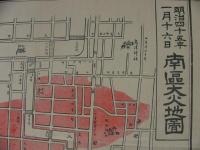 明治45年1月16日　南区大火地図　（大阪市）