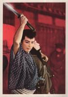 映画ブロマイド　市川雷蔵、中村錦之助、東千代介ほか9枚一括　（カラー4枚、モノクロ5枚）