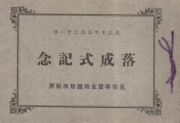 (静岡県　見付専売支局浜松出張所）落成式記念　大正10年5月31日