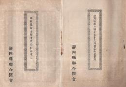 静岡県聯合医会第14回報告、静岡県聯合医会第15回通常会議事録　2部一括