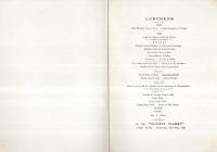 GINYO MARU　 LUNCHON　昭和15年5月22日　（日本郵船・銀洋丸　ランチーメニュー）
