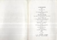 GINYO MARU　 LUNCHON　昭和15年5月17日　（日本郵船・銀洋丸　ランチーメニュー）