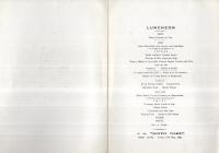 GINYO MARU　 LUNCHON　昭和15年5月17日　（日本郵船・銀洋丸　ランチーメニュー）