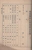 豊橋聯隊区将校団員名簿　大正3年8月15日調　（愛知県）