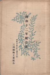 (三州織物工業組合)　昭和12年統計表