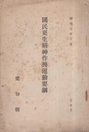 國民更生精神作興運動要綱　昭和7年10月　（愛知県）