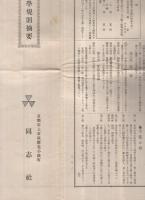 同志社中学規則摘要　大正8年